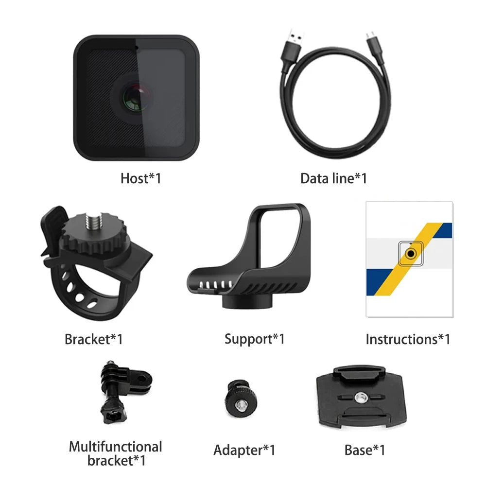 1080P HD Mini Camera Outdoor Waterproof Sports Camera Portable Car Mini DV Camera Motorcycle and Bike Driving Recorder
