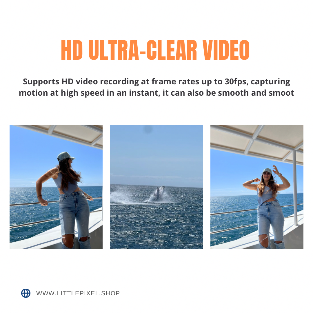 New 4K 1080P Pocket Camcorder HD Cam 1.3" LCD Screen 270° Rotatable Wifi Mini Sports Camera with Waterproof Case Motion Cameras