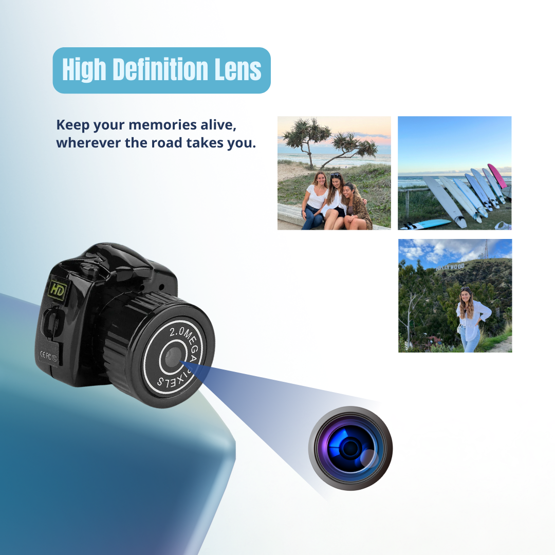 Y2000 Mini Camera Portable HD Audio Video Recorder Small pocket camera Sport DV