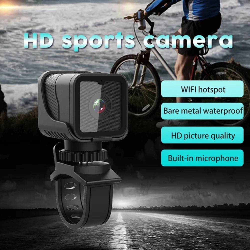 1080P HD Mini Camera Outdoor Waterproof Sports Camera Portable Car Mini DV Camera Motorcycle and Bike Driving Recorder