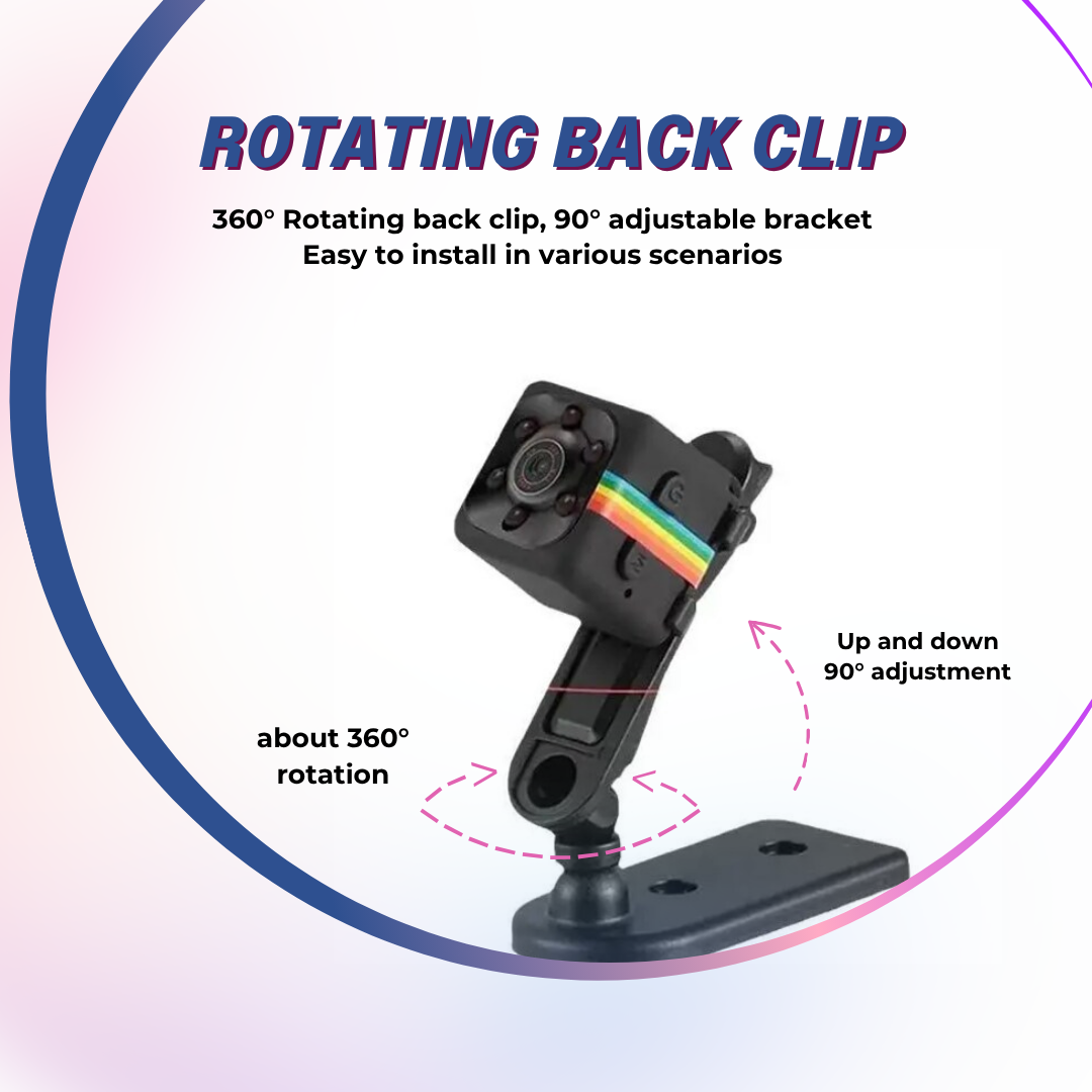 Mini Camera HD Portable Small Nanny Cam Video Voice Security Camera for Home and Office