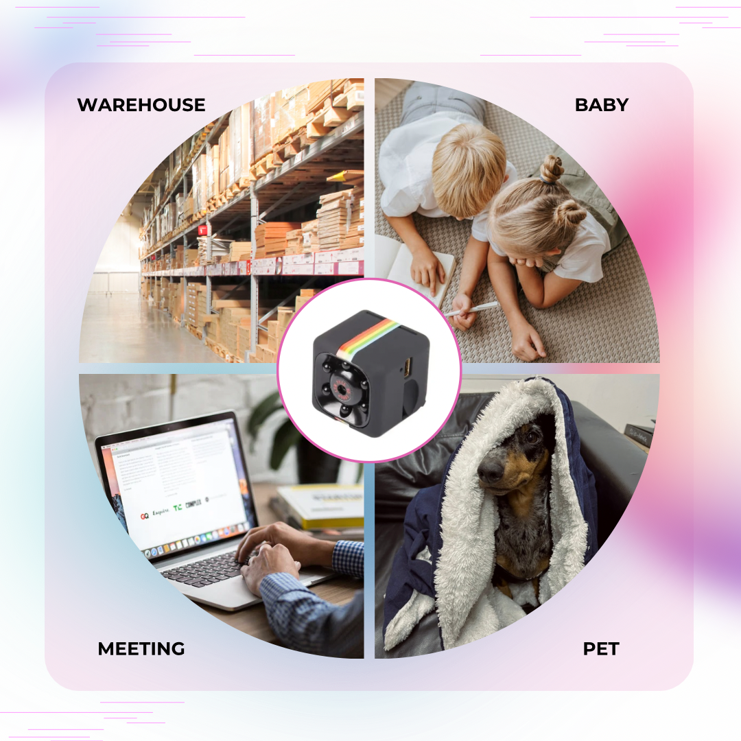 Mini Camera HD Portable Small Nanny Cam Video Voice Security Camera for Home and Office